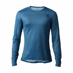 Fox Flexair Ascent Long Sleeve Jersey - Dark Slate