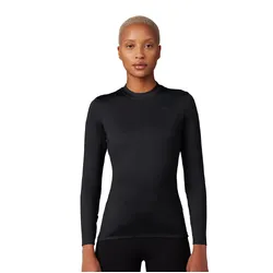 Fox Tecbase Fire Long Sleeve Shirt Womens - Black
