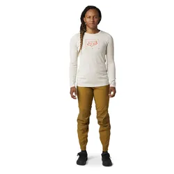 Fox Ranger Dr Long Sleeve Jersey Womens - Vintage White - Small (HOT BUY)