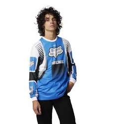 Fox Carv Long Sleeve Jersey - Blue