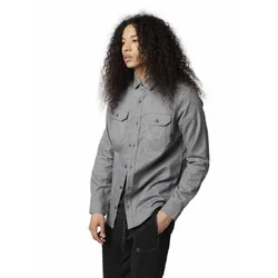 Fox Assembly Line Flannel - Grey - M (HOT BUY)