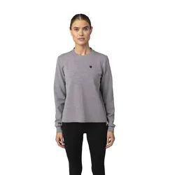 Fox Rise Crew Fleece Womens - Heather Graphite