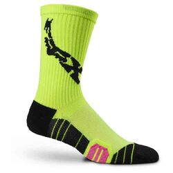 Fox 6" Ranger Cushion Sock Lunar - Fluoro Yellow