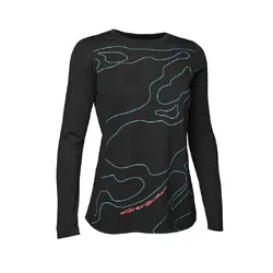 Fox Ranger Long Sleeve Jersey Lunar Womens - Black