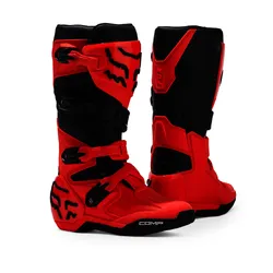 Fox Comp Boot Youth - Fluro Red
