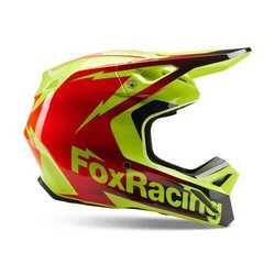 Fox V1 Statk Helmet Youth - Red/Yellow