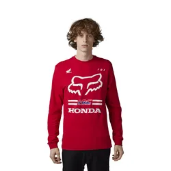 Fox X Honda Long Sleeve T-Shirt - Flame Red
