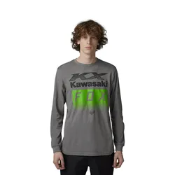 Fox X Kawi Long Sleeve Prem T-Shirt - Heather Graphite