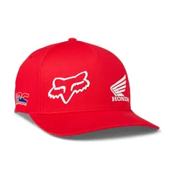 Fox Fox X Honda Flexfit Hat - Flame Red - L-XL