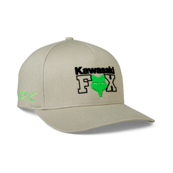 Fox Fox X Kawi Flexfit Hat - Steel Grey - S-M