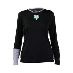 Fox Defend Race Long Sleeve Jersey Womens - Black - Small (HOT BUY)