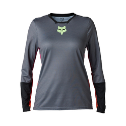 Fox Defend Race Long Sleeve MTB Jersey Womens - Pewter - Small (HOT BUY)