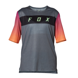 Fox Flexair Short Sleeve MTB Jersey Youth - Pewter - Large (HOT BUY)