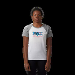 Fox Barbed Wire Raglan Tee Womens - White