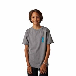 Fox Barbed Wire Short Sleeve Tee Youth - Heather Graphite