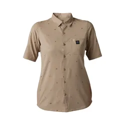 Fox Ranger Short Sleeve Woven Jersey Womens - Charcoal - Small (HOT BUY)