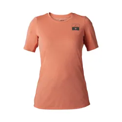 Fox Ranger DR Short Sleeve Jersey Fract Womens - Salmon