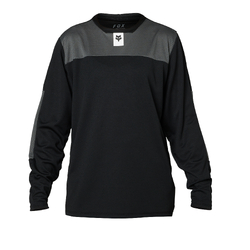 Fox Defend Long Sleeve Jersey Youth - Black