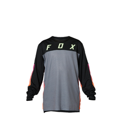 Fox Defend Long Sleeve Jersey Race Youth - Black - Large (HOT BUY)