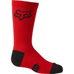 Fox Youth 6&quot; Ranger Crew Sock - Flouro Red - Small (HOT BUY)