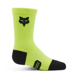 Fox 6&quot; Ranger Crew Sock Youth - Fluro Yellow - L
