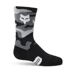 Fox 6&quot; Ranger Crew Sock Youth - Black/Camo