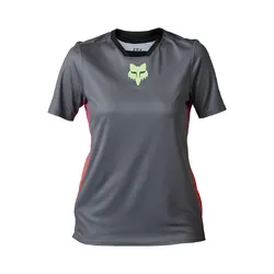 Fox Defend Race Short Sleeve Jersey Womens - Pewter