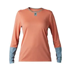 Fox Defend Long Sleeve Jersey Womens - Salmon