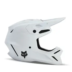 Fox V3 SOLID HELMET - Matte White - 2XL (Damaged Box)