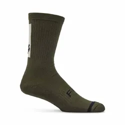 Fox 8&quot; Defend Sock - Olive/Green