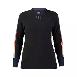 Fox Defend Thermal Jersey Lunar Womens - Black - Small (HOT BUY)