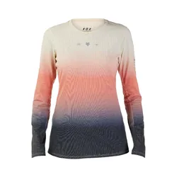 Fox Ranger DR Mid Long Sleeve Jersey Lunar Womens - Bone - L