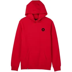 Fox Image Fleece Pullover - Flame Red - Medium