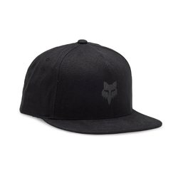 Fox Fox Head Snapback Hat - Black Charcoal