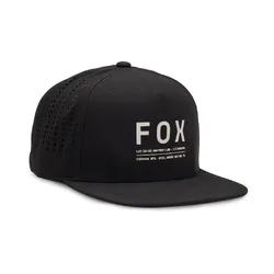 Fox NON Stop Tech Snapback Hat/Cap - Black - OS