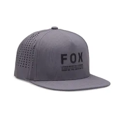 Fox NON Stop Tech Snapback Hat/Cap - Steel/Grey - OS