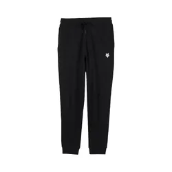 Fox Fleece Jogger Trackie Pants - Black