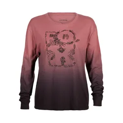 Fox Sensory DYE Long Sleeve T-Shirt Womens - Candy Red