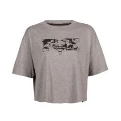 Fox Cienega OS Crop Tee Womens - Heather Grey