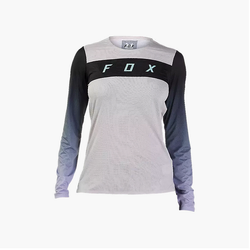 Fox Flexair Long Sleeve Race Jersey Womens - Vintage White - Small (HOT BUY)