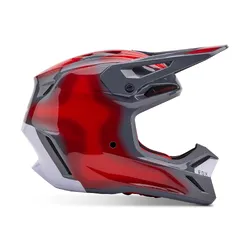Fox V3 Volatile Helmet Youth - Grey/Red