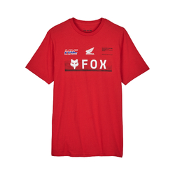 Fox x Honda Premium Short Sleeve Tee - Fluro Maroon