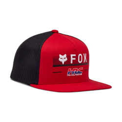 Fox x Honda Snapback Hat/Cap Youth - Fluro Maroon - OS