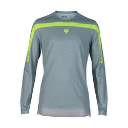 Fox Flexair Aviation Long Sleeve Jersey Race - Gunmetal