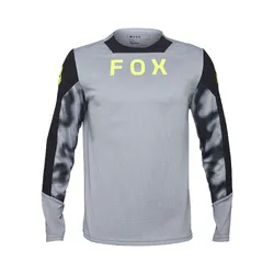 Fox Defend Long Sleeve Jersey Taunt - Steel/Grey