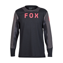 Fox Defend Long Sleeve Jersey Taunt Youth - Black