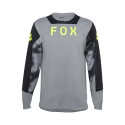 Fox Defend Long Sleeve Jersey Race Youth - Steel/Grey