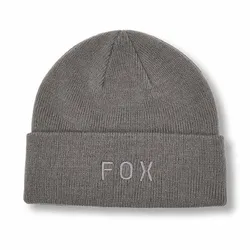 Fox Wordmark Beanie - Pewter