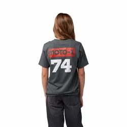 Fox 74 Short Sleeve Tee Youth - Dark Shadow