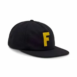 Fox Big F Adjustable Wool Hat/Cap - Black - OS